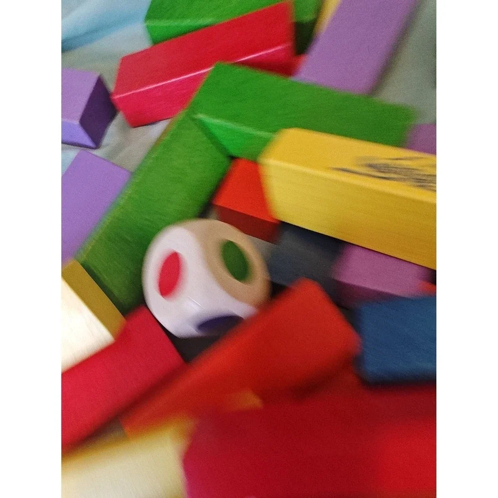 TC‎ Timber Rainbow Timber Stacking Game Kids SizeMulticolor Excellent Wood